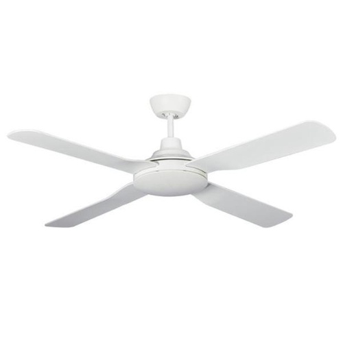 Discovery II 1320mm 4 Blade ABS Ceiling Fan Only White