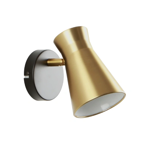 WALL Int S/M ES Matt Gold Cone Iron Shade With Sand Gold Highlight OD105mm