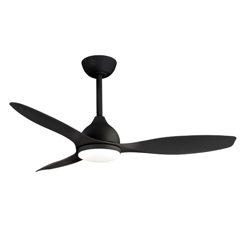 Elite 1220mm 3 ABS Blade DC WIFI & Remote Control Ceiling Fan with Variable Dim 18w CCT LED Light Matt Black