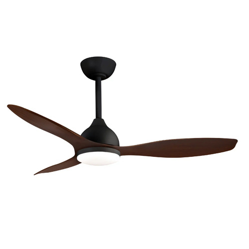 Elite 1220mm 3 ABS Blade DC WIFI & Remote Control Ceiling Fan with Variable Dim 18w CCT LED Light Matt Black/Walnut