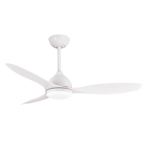 Elite 1220mm 3 ABS Blade DC WIFI & Remote Control Ceiling Fan with Variable Dim 18w CCT LED Light Matt White