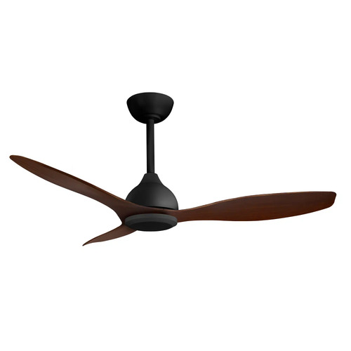 Elite 1220mm 3 ABS Blade DC WIFI & Remote Control Ceiling Fan Only Matt Black/Walnut