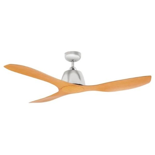 Elite 1220mm 3 ABS Blade Ceiling Fan Only Brushed Nickel Motor Bamboo Colour Blade