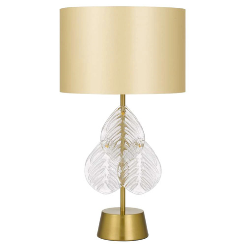 MELANIA TABLE LAMP 25wE27max D:380 H:700 Inline Switch GOLD / GOLD SHADE