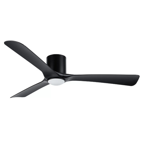 Fresno Close to Ceiling 3 ABS Blade 1320mm Hugger DC WIFI & Remote Control Ceiling Fan with Variable Dim 16w CCT LED Light Matt Black 