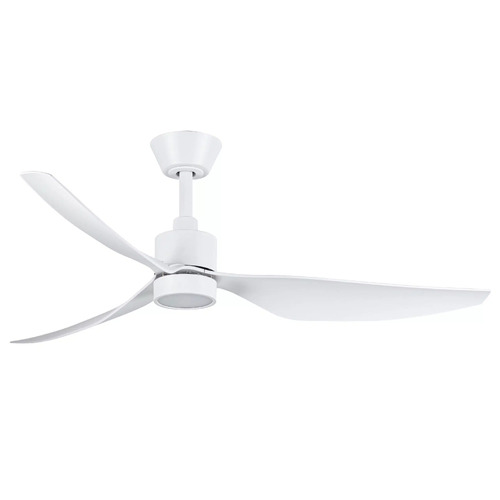 Genoa 1250mm 3 ABS Blade DC WIFI & Remote Control Ceiling Fan with Variable Dim 16w CCT LED Light  Matt White