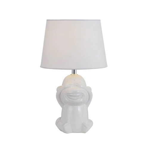 MISARU CERAMIC TABLE LAMP 25wE27max H:380 D:215 WHITE/WHITE