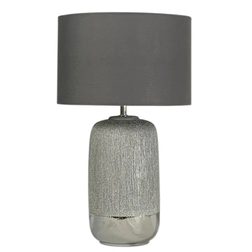 MISTY TABLE LAMP 25wE27max H:470 D:280 SILVER/GREY