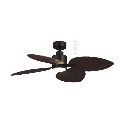 Kingston 1260mm 3 ABS Blade DC WIFI Remote Control Ceiling Fan with Variable Dim 24w CCT LED Light Old Bronze
