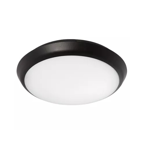 Conrad 200mm LED Oyster Light 15w Tricolour Matt Black  