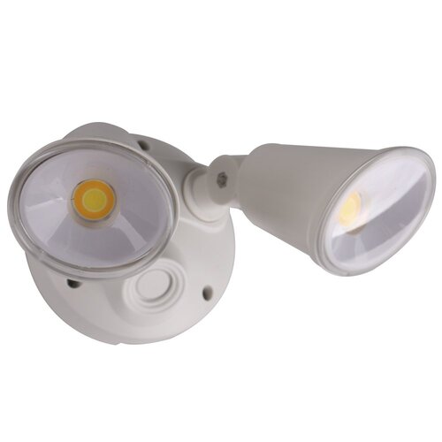 Defender Double Spot LED Outdoor Flood Light 2 x 10w Tricolour White