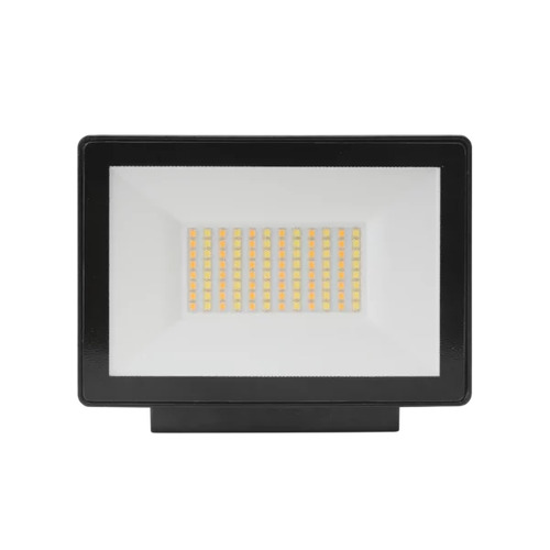 Opal LED Outdoor Flood Light with Flex & Plug 30w Tricolour Matt Black