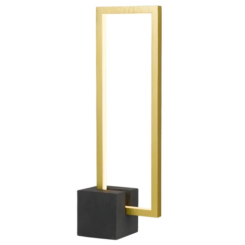 MODRIC TABLE LAMP 12wSMD LED W:100 L:175 H:500 3000kBLACK base/GOLD Annodised