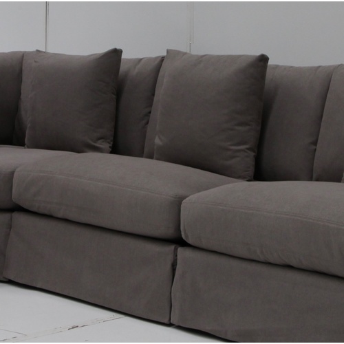 Modular Sofa Armless Section Slate