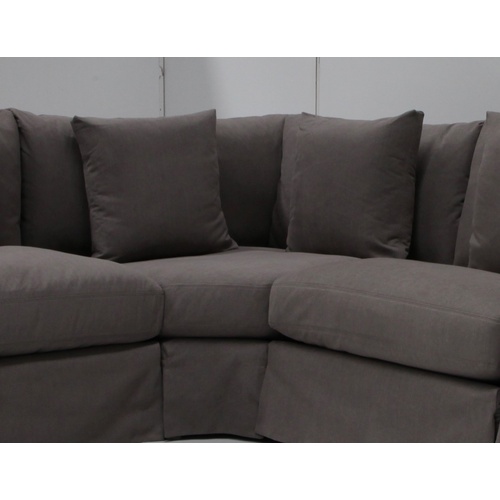 Modular Sofa Hexagonal Wedge Slate