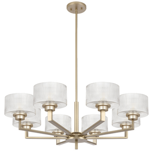 MORENO II 8 LT PENDANT 8x25wE14max D870 H285 ROD 2x 600+1x300 ANTIQUE SILVER/CLEAR