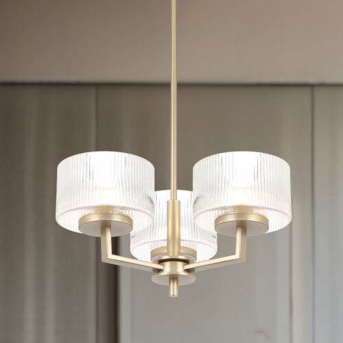 MORENO 3 LT PENDANT 3x6wG9max D460 H230 ROD 2x600+ 1x300 ANTIQUE SILVER/CLEAR