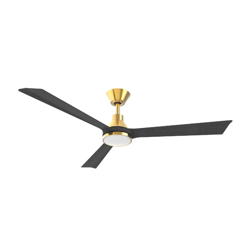 Riviera 1320mm 3 ABS Blade DC WIFI & Remote Control Ceiling Fan with Variable Dim 15w CCT LED Light Antique Bronze/Charcoal 