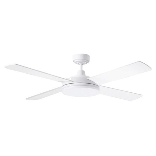 Razor 1300mm 4 Blade Ceiling Fan with 28w LED Light Tri Colour White