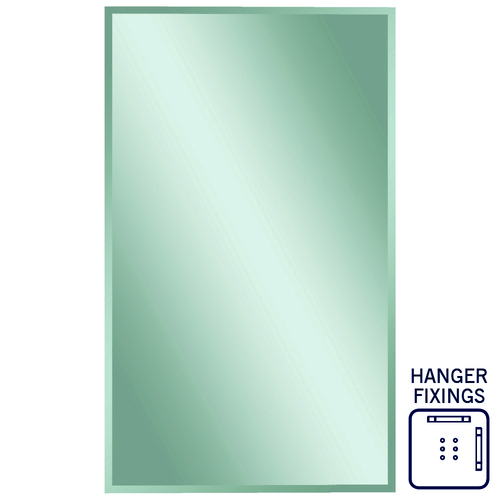 Montana Rectangle 25mm Bevel Edge Mirror - 1500x900mm with Hangers