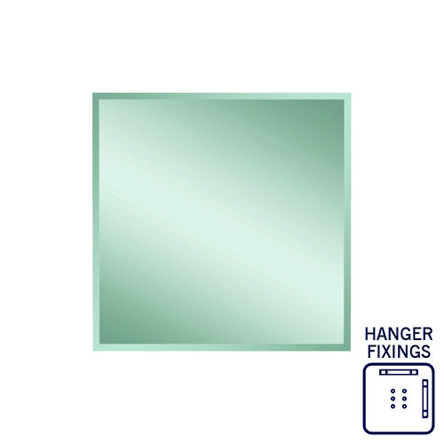 Montana Rectangle 25mm Bevel Edge Mirror - 900x900mm with Hangers