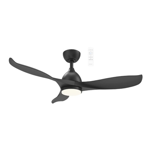 Scorpion 1050mm 3 ABS Blade DC WIFI & Remote Control Ceiling Fan with Variable Dim 15w CCT LED Light Matt Black