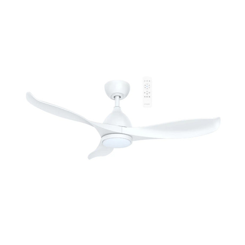 Scorpion 1050mm 3 ABS Blade DC & Remote Control Ceiling Fan with Variable Dim 15w CCT LED Light Matt White