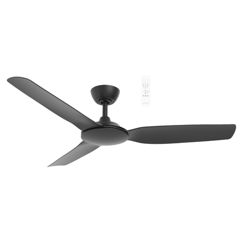 Viper DC 1320mm 3 Blade All ABS WIFI & Remote Control Ceiling Fan Only Matt Black