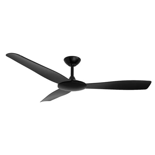 Viper 1320mm 3 ABS Blade DC Remote Control Ceiling Fan Only Matt Black/Matt Black