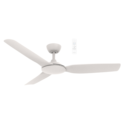 Viper DC 1320mm 3 Blade All ABS WIFI & Remote Control Ceiling Fan Only Matt White