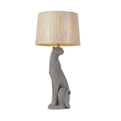 NALA TABLE LAMP 25wE27max D: 300 H:640 cable2.0 line switch SILVER/LINEN