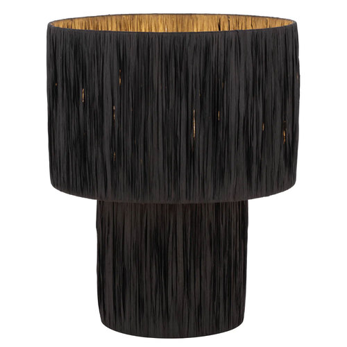 NATIVA LARGE TABLE LAMP 25wE27max D320 H380 INLINE SWT BLACK RAFFIA