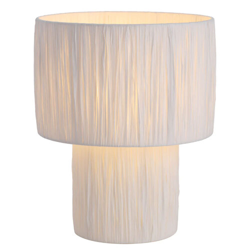 NATIVA LARGE TABLE LAMP 25wE27max D320 H380 INLINE SWT WHITE RAFFIA