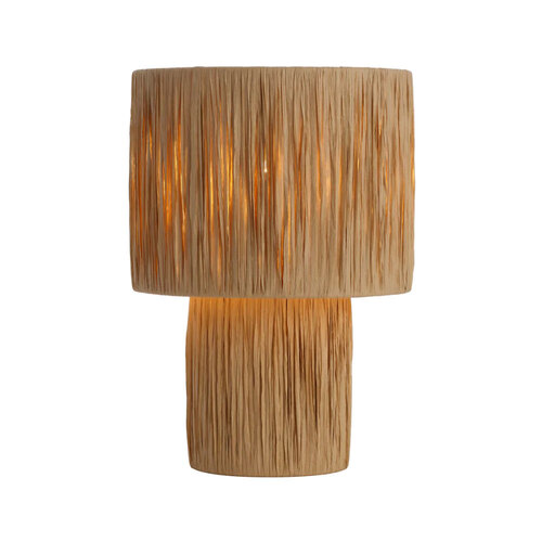 NATIVA SMALL TABLE LAMP 25wE27max D230 H330 INLINE SWT NATURAL RAFFIA