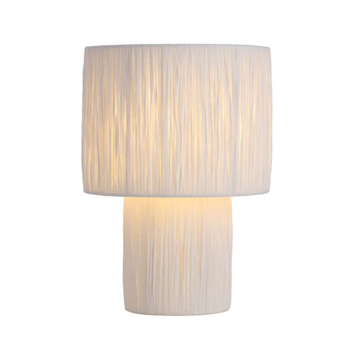 NATIVA SMALL TABLE LAMP 25wE27max D230 H330 INLINE SWT WHITE RAFFIA