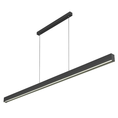 NAVARO II 240 PENDANT 60wLED 3CCT TRIAC DIM cab.2m L:2400 H:50 W:75 BLACK 4200Lm