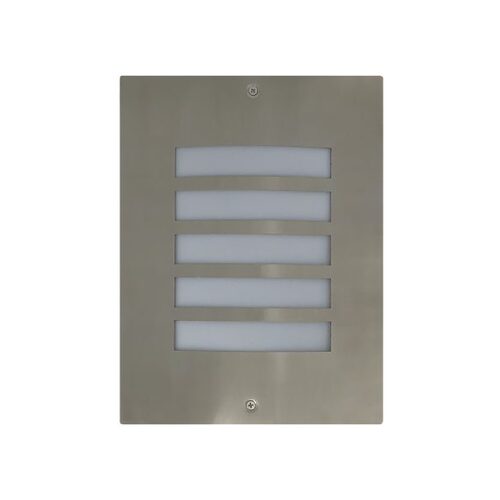 WALL S/M ES RECT SS316 IP54 Grilled Mask Opal Diff