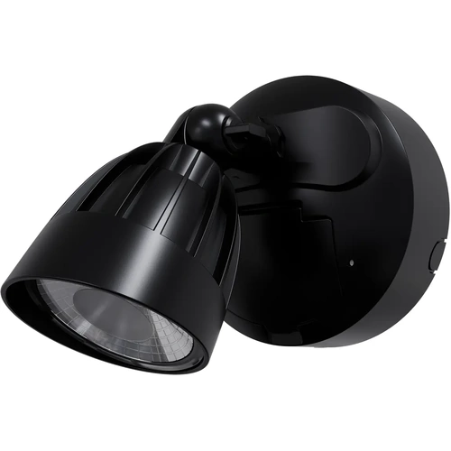 Nighthawk 1 Light Exterior Spotlight With Sensor 15w Tri Colour Non-Dimmable Black IP65