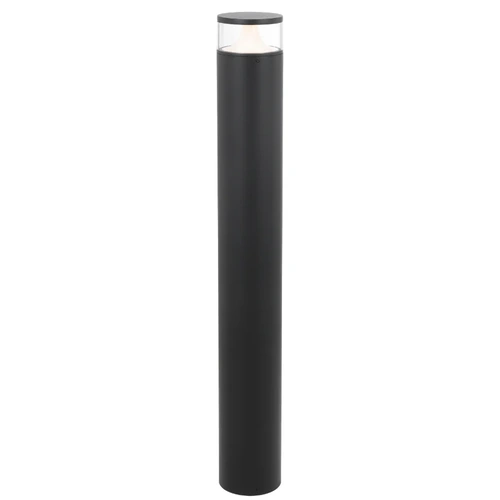 NORAL BOLLARD 10wLED D120 H900 IP65 3000K BLACK SAND/CLEAR