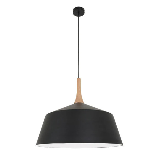 PENDANT ES Blk LGE ANGLED DOME OD560mm