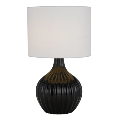 NORD CERAMIC TABLE LAMP 25wE27max H:440 D:260 BLACK / WHITE