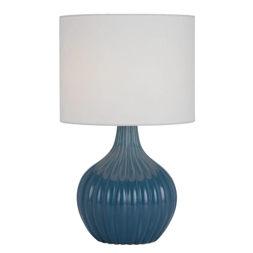 NORD CERAMIC TABLE LAMP 25wE27max H:440 D:260 BLUE / WHITE