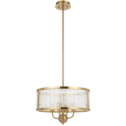 NOREL 4LT PENDANT CTC 4x25wE14 D405 H252 ROD:2*600+1*300 ANTIQUE GOLD / CLEAR