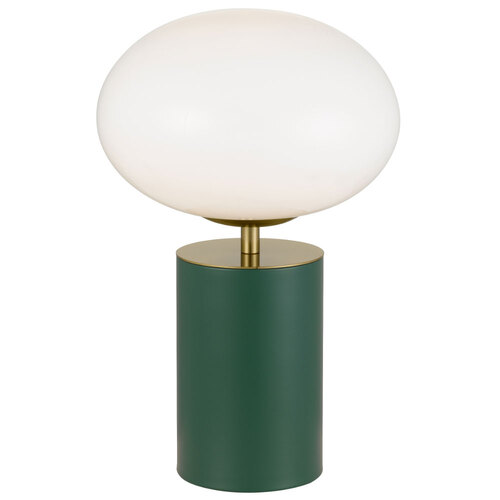 NOTAL TOUCH TABLE LAMP 5wE14 3000K D200 H320 GREEN 6028/ GOLD/ OPAL GLOSS