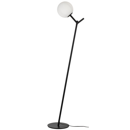 OHH FLOOR LAMP 25wE27max D:200 H:1510 BASE PLATE:280 Foot Switch BLACK/OPAL MATT