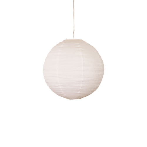KANTO.40 ROUND WHITE LINEN SHADE