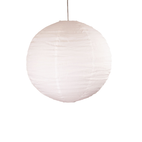KANTO.60 ROUND WHITE LINEN SHADE