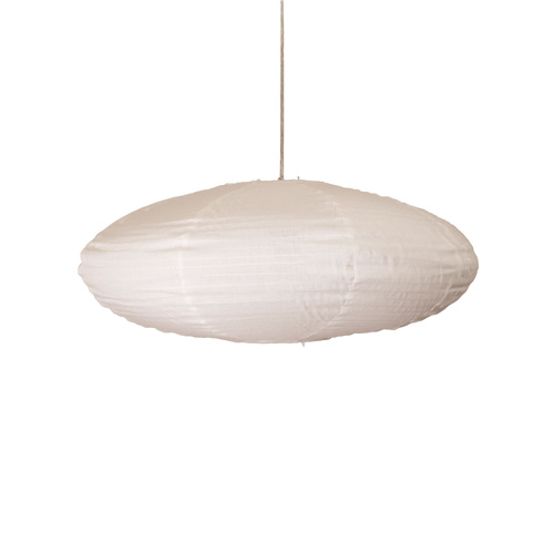 KANTO.60 OVAL WHITE LINEN SHADE