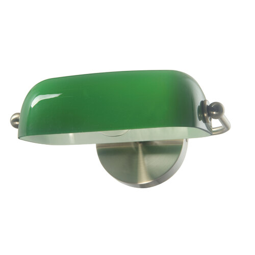 BANKERS WALL LIGHT ANT BRASS / GREEN