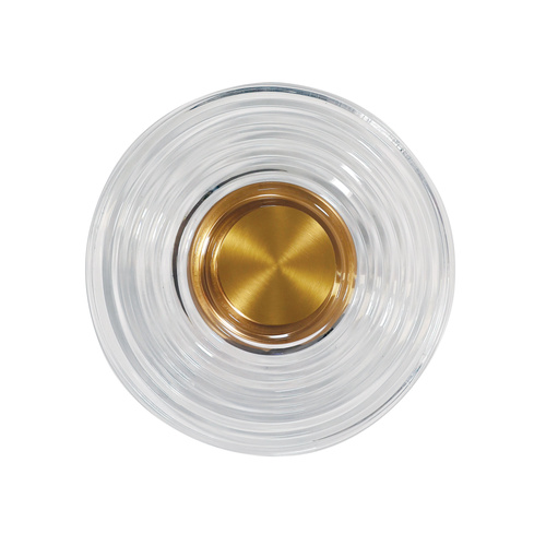 CINCIN WALL LIGHT CLEAR/SATIN BRASS